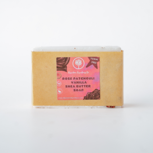 Rose Patchouli Vanilla Shea Butter Soap