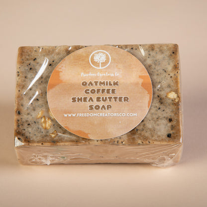 organic oatmeal coffee shea butter soap sensitive skin face wash