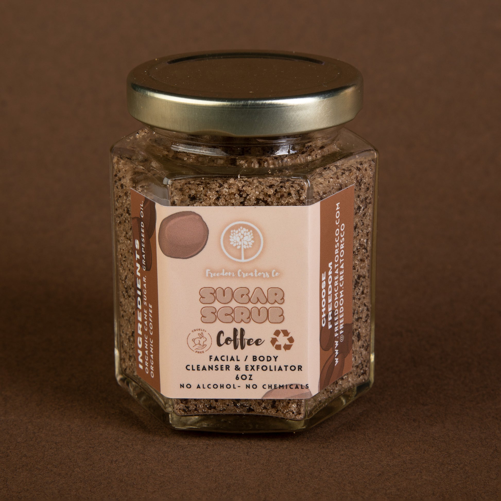 Organic Coffee Sugar Scrub for the face and body